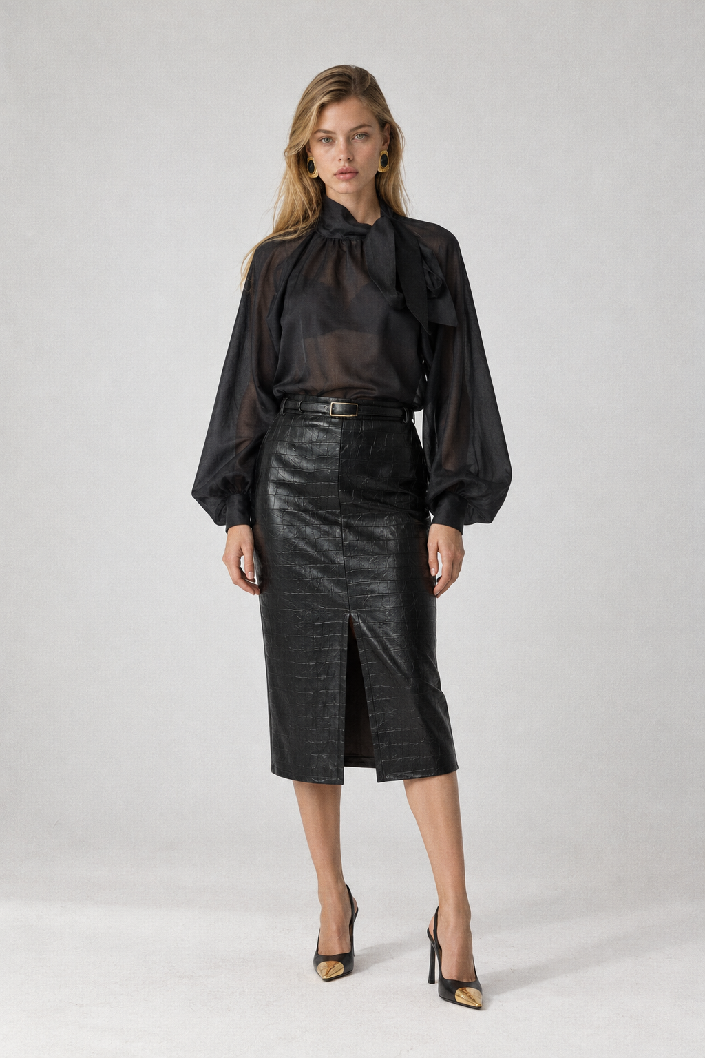 Пола VITTORIA от PU кожа с крокодилски релеф